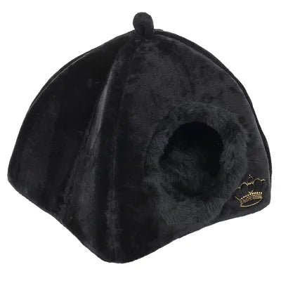 Kuschelhöhle in Schwarz für Katzen und Hunde