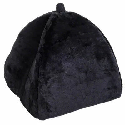 Kuschelhöhle in Schwarz für Katzen und Hunde