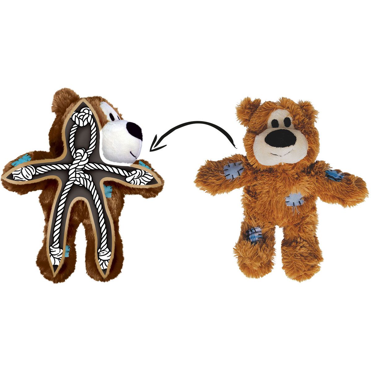 Hundespielzeug - Bär mit Knoten