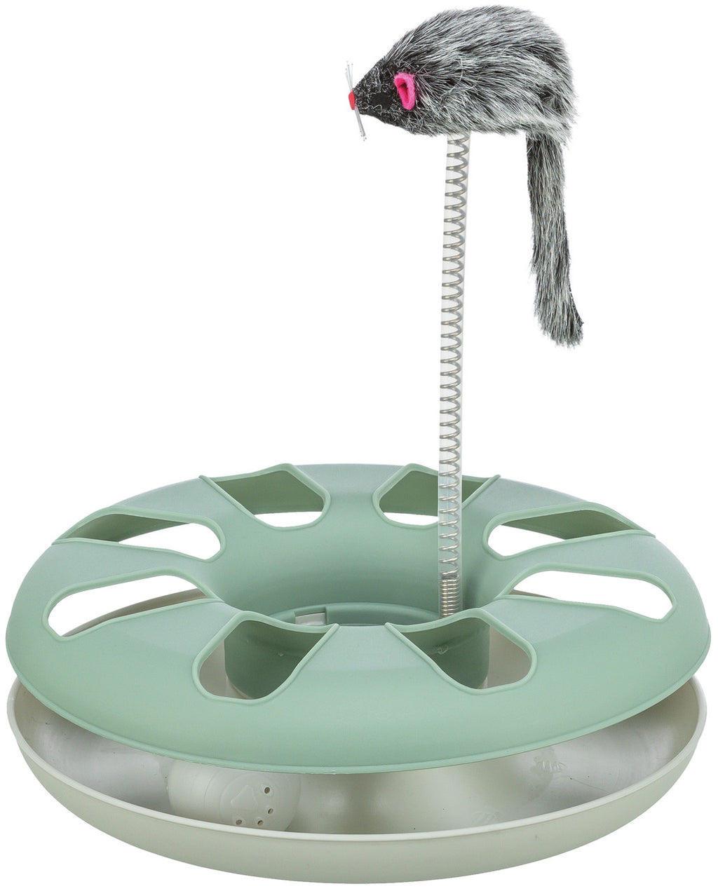 Katzen Spielring mit Plüschmaus
