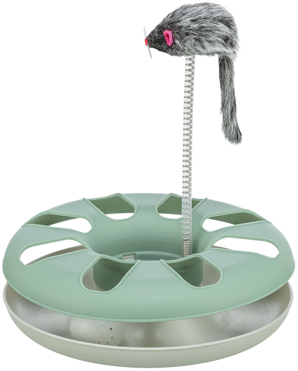 Katzen Spielring mit Plüschmaus