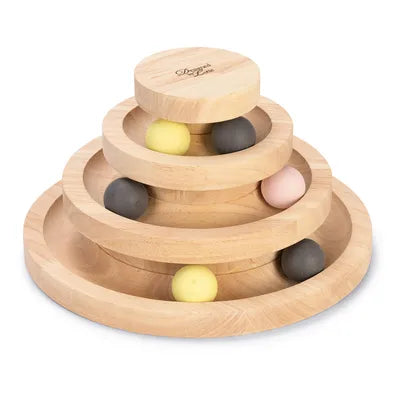 Holz-Spielturm für Katzen